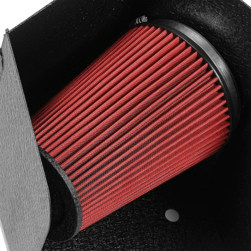 Cold Air Intake Kit Air Filter+Black Heat Shield For Dodge 94-02 Ram 2500 L6-Performance-BuildFastCar