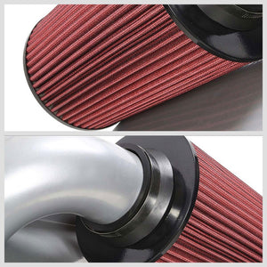 Silver Air Intake Aluminum Piping+Heat Shield For Chevy 98-03 S10/GMC Sonoma-Performance-BuildFastCar