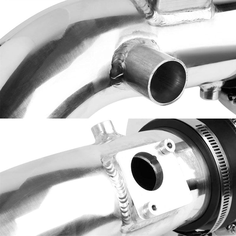 Cold Air Intake Polish Pipe/Red Filter+Heat Shield For Toyota 07-09 Camry 2.4L-Performance-BuildFastCar