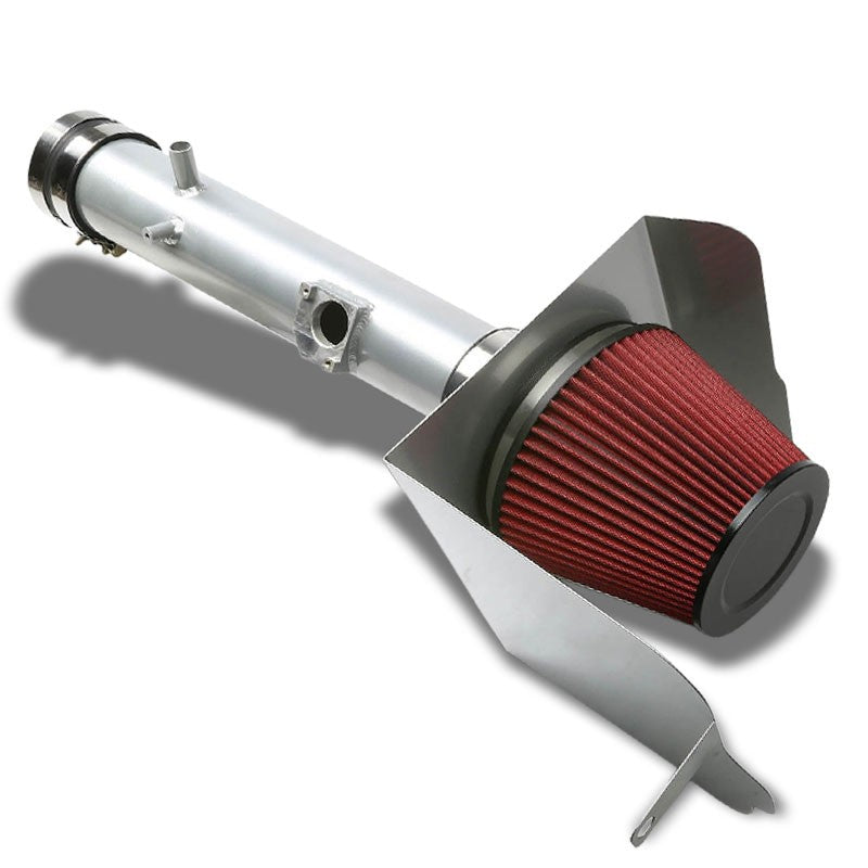 Cold Air Intake Kit Silver Pipe+Filter+Heat Shield For Toyota 05-11 Tacoma V6-Performance-BuildFastCar