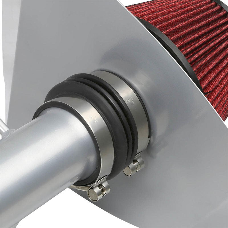 Cold Air Intake Kit Silver Pipe+Heat Shield For Toyota 99-04 Tacoma/4Runner V6-Performance-BuildFastCar