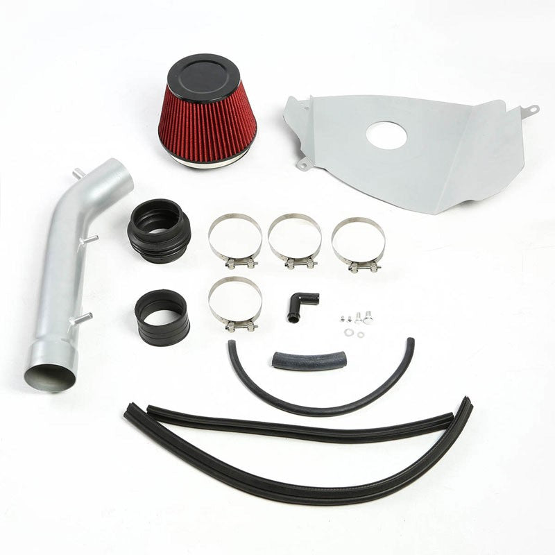 Cold Air Intake Kit Silver Pipe+Heat Shield For Toyota 99-04 Tacoma/4Runner V6-Performance-BuildFastCar