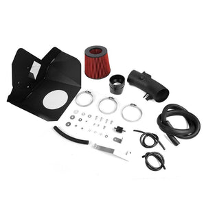 Cold Air Intake Black Pipe/Red Filter+Heat Shield For Toyota 07-11 Camry 3.5L-Performance-BuildFastCar
