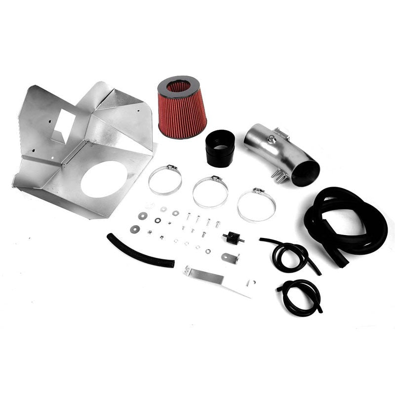 Cold Air Intake Polish Pipe/Red Filter+Heat Shield For Toyota 07-11 Camry 3.5L-Performance-BuildFastCar