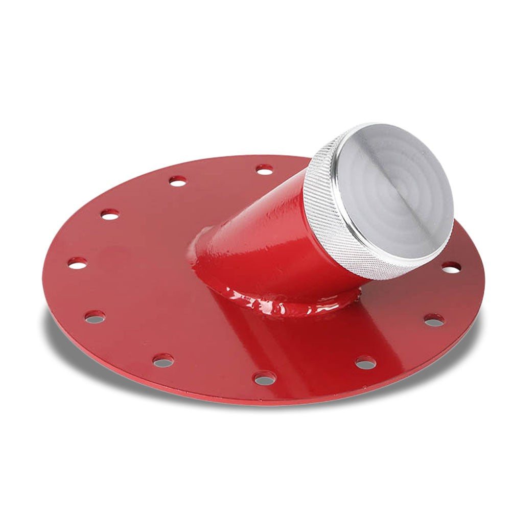 Red 45 Degree Neck Angle Fuel Cell Gas Tank Fuller Neck Valve w/Cap Fast Fill