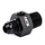 HPS AN Male to NPT Male Adapter (Side Port) Fitting [Straight] [AN -4 to 1/8 NPT] (Aluminum, Black)