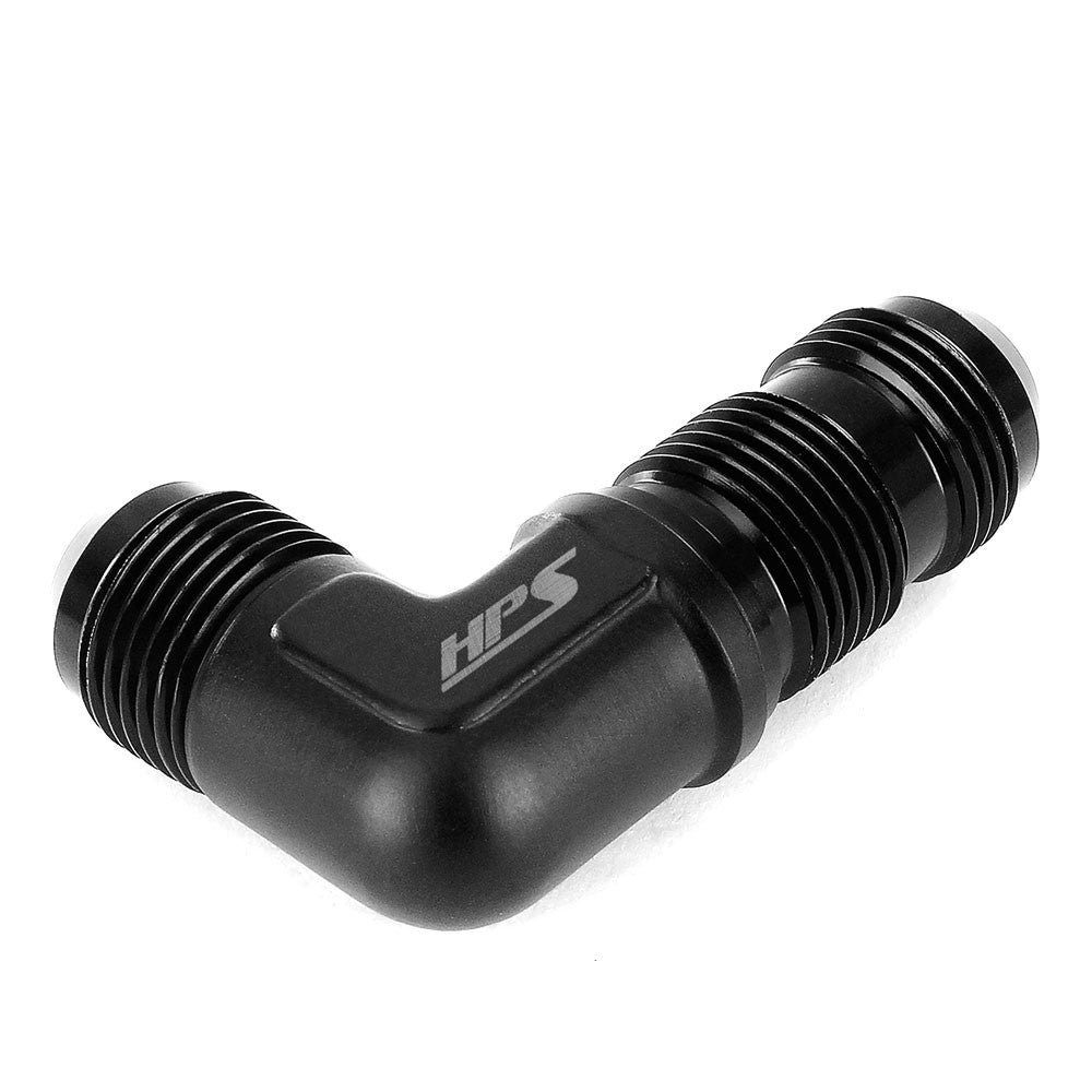 HPS AN8338 AN Male to Male Bulkhead Adapter Fitting -8 90 Degree HPS-AN8338