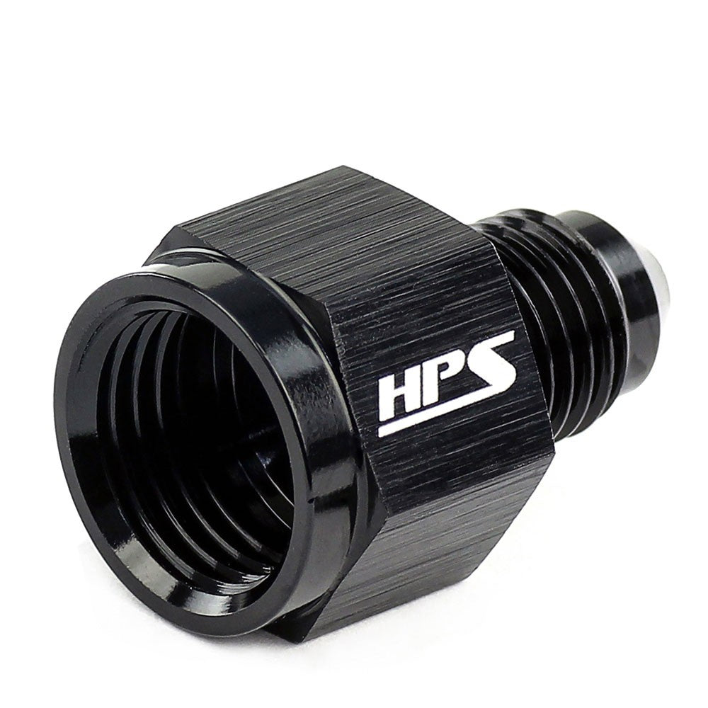 HPS AN894-12-06 AN Reducer Adapter [Straight] [AN12 to AN6] (Black) HPS-AN894-12-06