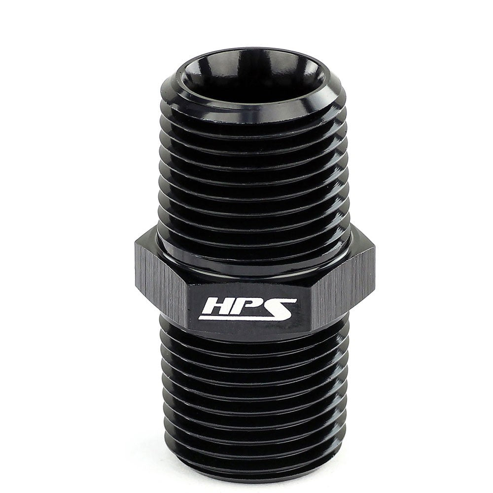 HPS AN911-04 NPT Male to Male Union Adapter Fitting 1/8 NPT Straight HPS-AN911-04