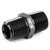 HPS NPT Male to Male Union Adapter Fitting [Straight] [1/4 NPT] (Aluminum, Black)