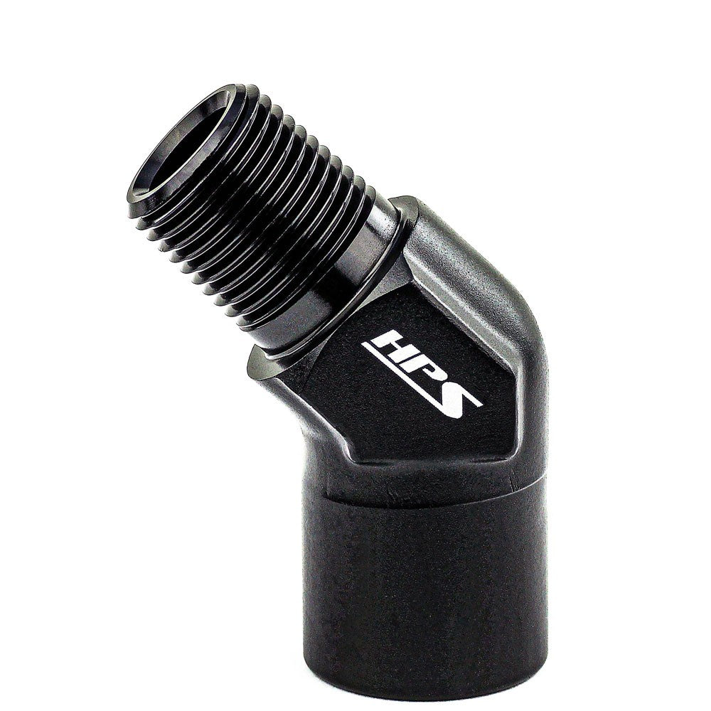 HPS AN915-03 NPT Female to Male Adapter Fitting [45 Degree] [3/8 NPT] HPS-AN915-03