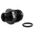 HPS AN Male To O-Ring Boss (ORB) Port Thread Male Adapter [Straight] [AN -4 to -8 ORB] (Aluminum, Black)