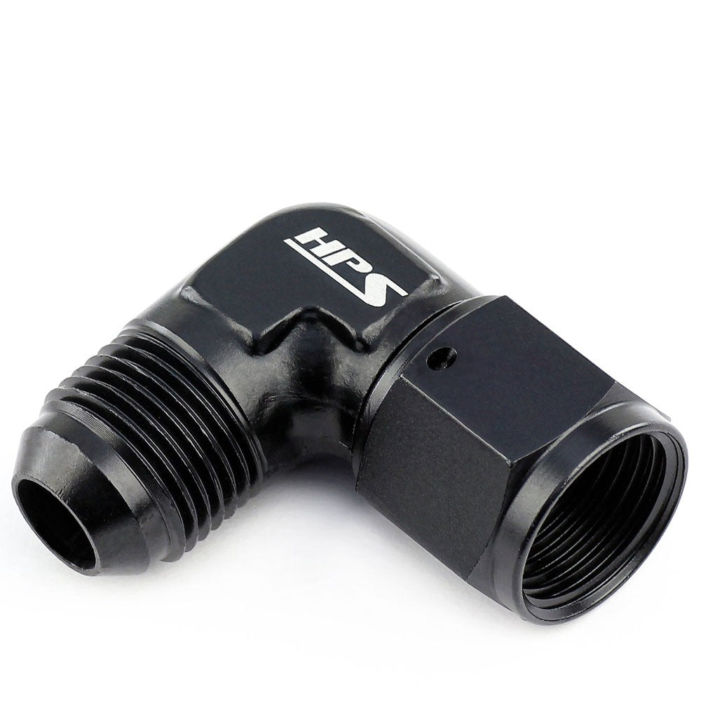 HPS AN9211-4 AN Male to Female Swivel Adapter Fitting [90 Degree] [AN -4] HPS-AN9211-4