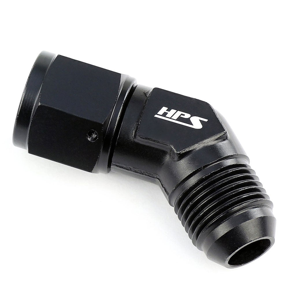 HPS AN9241-12 AN Male to Female Swivel Adapter Fitting [45 Degree] [AN -12] HPS-AN9241-12