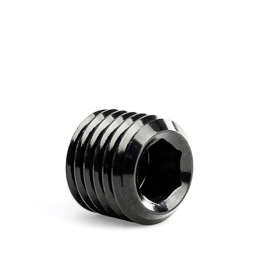 HPS AN932-01 NPT Allen Plug Fitting [1/16 NPT] (Aluminum, Black) HPS-AN932-01