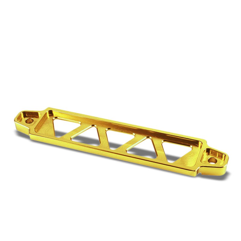 190MM/220MM Gold Billet Aluminum Car Battery Tie Down Mount Bracket Long Bar-Performance-BuildFastCar