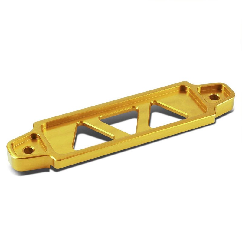 190MM/220MM Gold Billet Aluminum Car Battery Tie Down Mount Bracket Long Bar-Performance-BuildFastCar