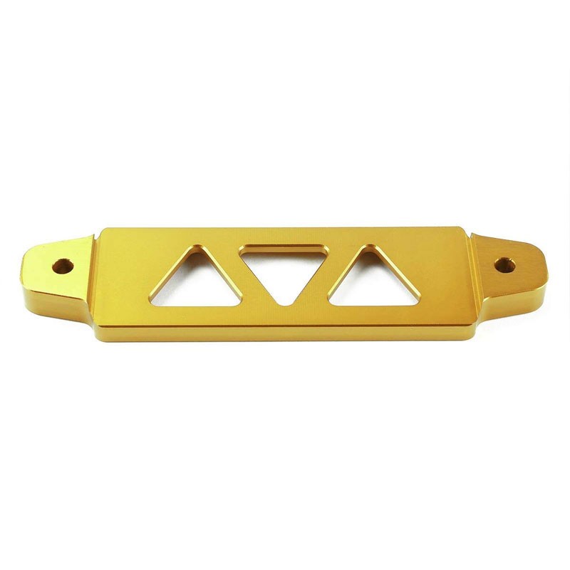 190MM/220MM Gold Billet Aluminum Car Battery Tie Down Mount Bracket Long Bar-Performance-BuildFastCar