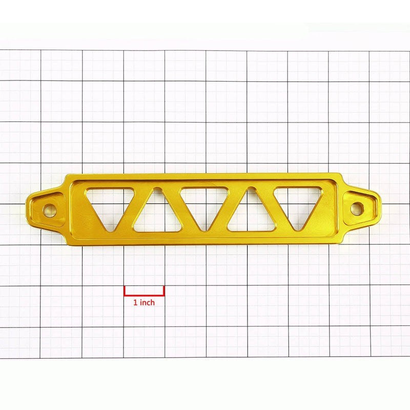 190MM/220MM Gold Billet Aluminum Car Battery Tie Down Mount Bracket Long Bar-Performance-BuildFastCar