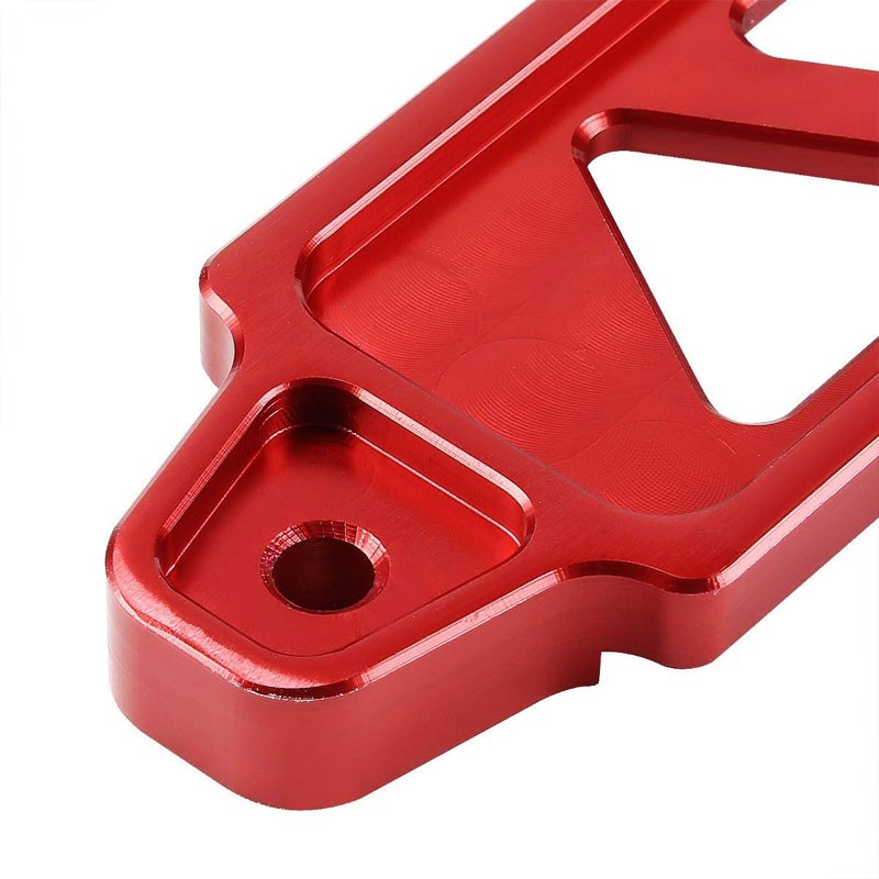 190MM/220MM Red Billet Aluminum Car Battery Tie Down Mount Bracket Long Bar-Performance-BuildFastCar