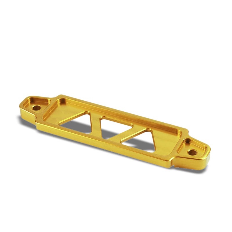 145MM/170MM Gold Billet Aluminum Car Battery Tie Down Mount Bracket Short Bar-Performance-BuildFastCar