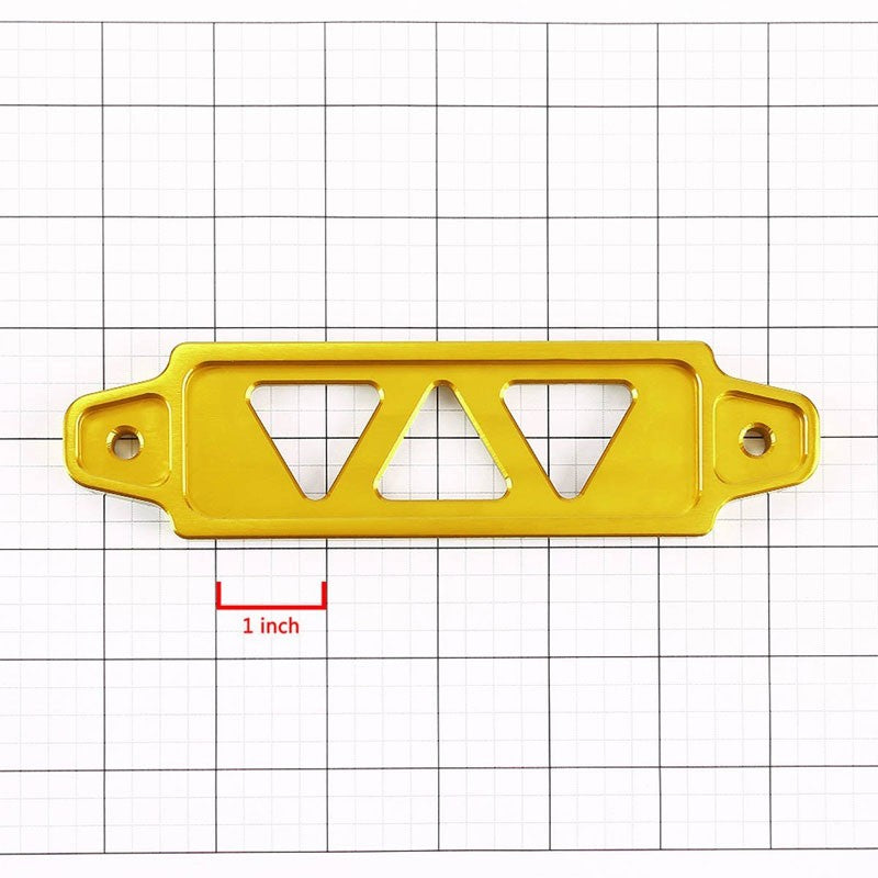 145MM/170MM Gold Billet Aluminum Car Battery Tie Down Mount Bracket Short Bar-Performance-BuildFastCar