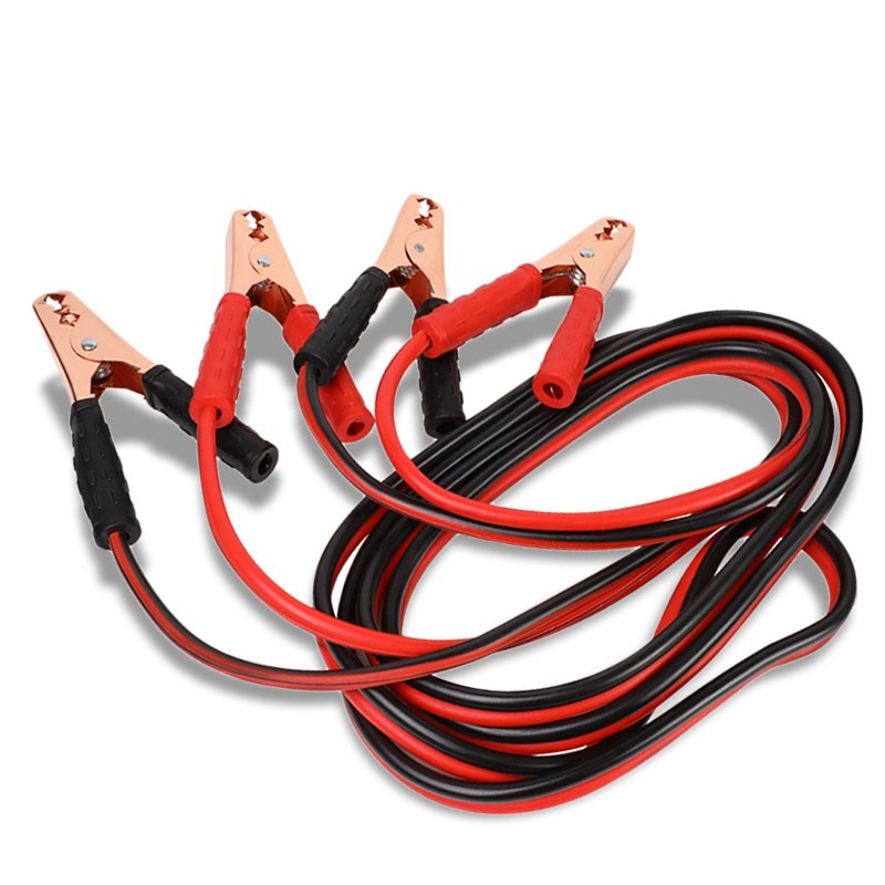 12ft 10 Gauge Copper Wire Battery Jumper Cables Jump Start Booster