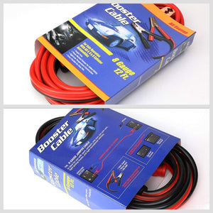 Heavy Duty 12FT 8 Gauge Copper Wire Battery Jumper Cables Jump Start Booster Kit-Accessories-BuildFastCar