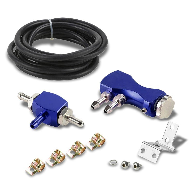 Blue Adjustable Turbo Turbocharger Manual Boost Controller Bypass Actuator 30PSI-Performance-BuildFastCar