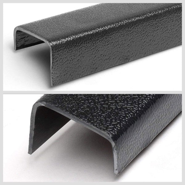 Front Black Truck Bed Cap Molding Rail Protector Cover Work With 97-04 Dakota-Exterior-BuildFastCar