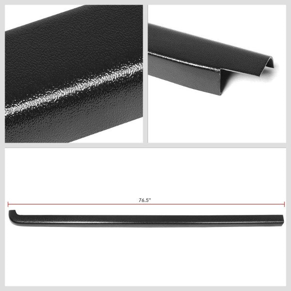 Black Cargo Truck Bed Cap Molding Rail Protector Cover For 96-04 Tacoma 6FT Bed-Exterior-BuildFastCar