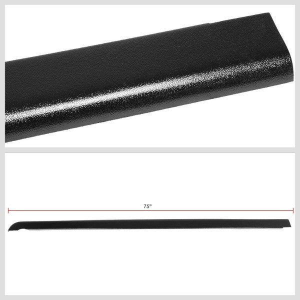 Black Truck Bed Cap Molding Rail Cover For 04-12 Colorado/Canyon Reg/Ext Cab-Exterior-BuildFastCar