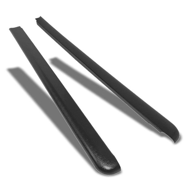Black Cargo Truck Bed Cap Molding Rail Protector Cover For 00-04 Dakota Crew Cab-Exterior-BuildFastCar