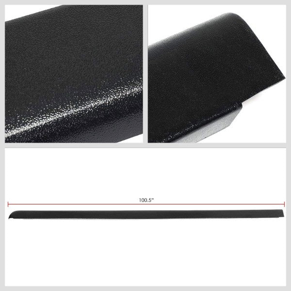 Black Cargo Truck Bed Cap Molding Rail Cover For 07-15 Silverado 6.5Ft Bed-Exterior-BuildFastCar