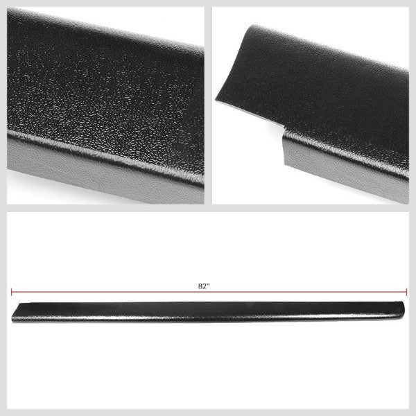 Pair Black Truck Bed Cap Molding Rail Cover For 99-07 Silverado/Sierra 6.5Ft Bed-Exterior-BuildFastCar