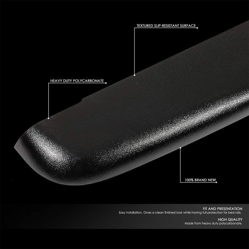 2PCS Truck Bed Cap Molding Rail Protector Cover For 07-13 Silverado 1500 8Ft Bed-Exterior-BuildFastCar