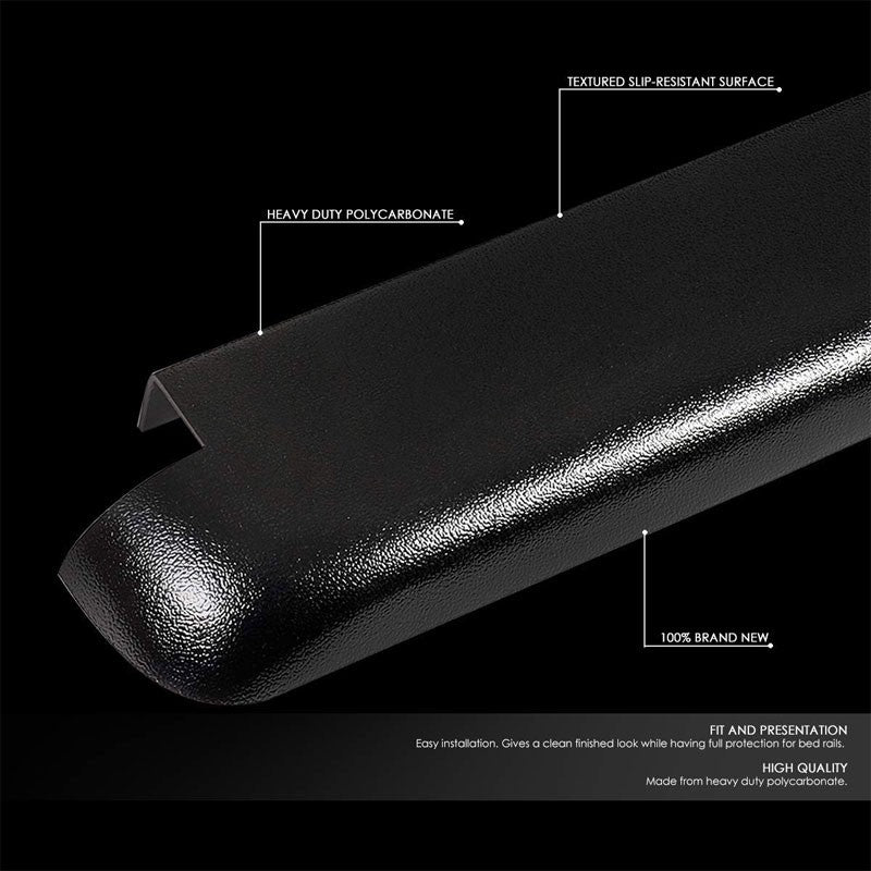 2PCS Truck Bed Cap Molding Rail Protector Cover For 80-96 Ford F-150 6.5Ft Bed-Exterior-BuildFastCar