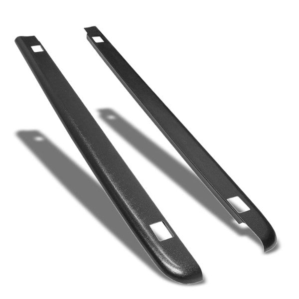 Black Truck Bed Cap Molding Rail Protector Cover For 90-00 C/K 8Ft Bed W/Holes-Exterior-BuildFastCar