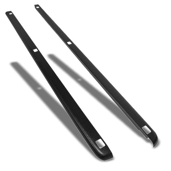 Black Truck Bed Cap Molding Rail Cover For 07-15 Silverado 6.5Ft Bed W/Holes-Exterior-BuildFastCar