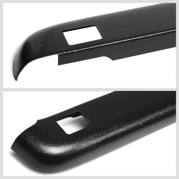 Black Truck Bed Cap Molding Rail Cover For 07-15 Silverado 6.5Ft Bed W/Holes-Exterior-BuildFastCar