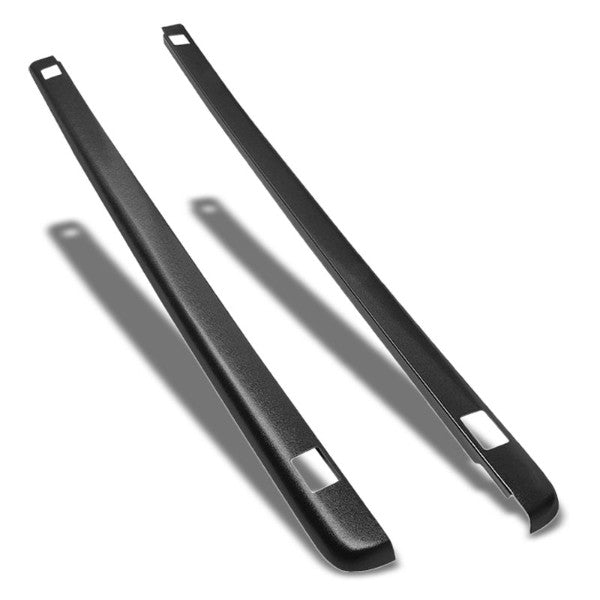 Black Truck Bed Cap Molding Rail For 99-07 Silverado/Sierra 6.5Ft Bed W/Holes-Exterior-BuildFastCar