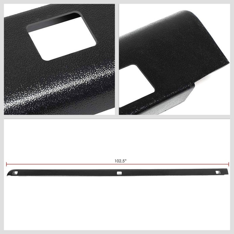 2PCS Truck Bed Cap Rail Cover W/Hole For 07-14 Silverado 2500HD 3500HD 8Ft Bed-Exterior-BuildFastCar