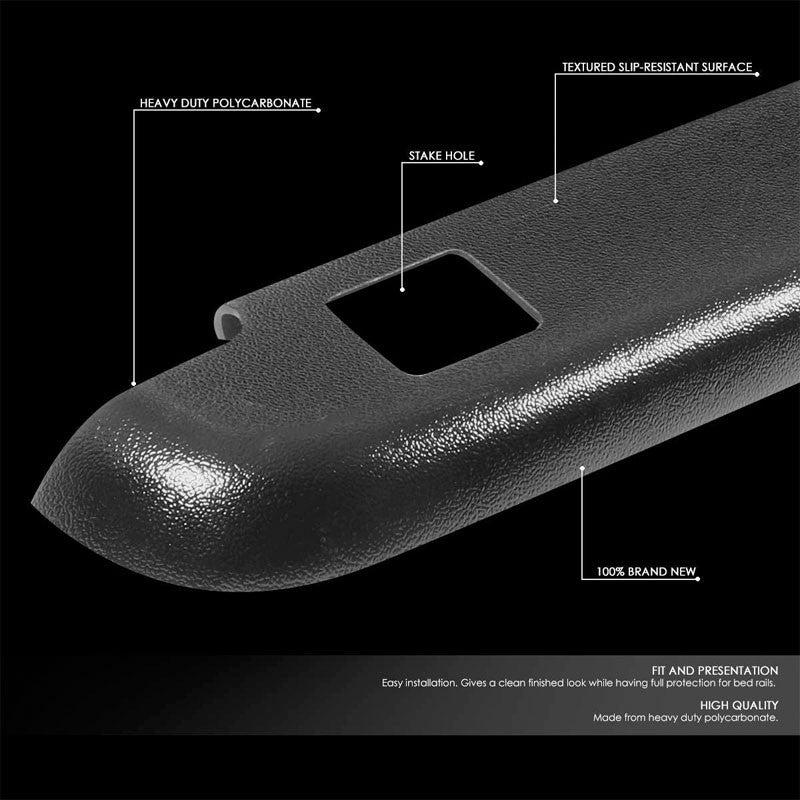 2PCS Truck Bed Cap Rail Protector Cover W/Hole For 03-09 Ram 2500 3500 6.5Ft Bed-Exterior-BuildFastCar