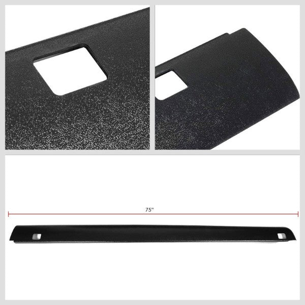 Black Truck Bed Cap Molding Rail Cover For 93-11 Ranger/B-Series 6Ft Bed W/Holes-Exterior-BuildFastCar