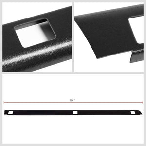 Black Truck Bed Cap Molding Rail Cover For 99-07 Silverado/Sierra 8Ft Bed W/Hole-Exterior-BuildFastCar