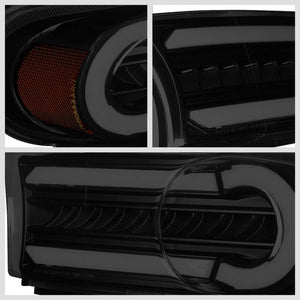 3D LED Front Turn Signal Bumper Light DRL Black/Smoke/Amber For 07-14 FJ Cruiser-Lighting-BuildFastCar-BFC-BL-BUMLILED-TOYFJ07-BKSM-AM