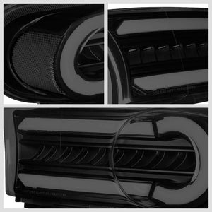 3D LED Front Turn Signal Bumper Light DRL Black/Smoke/Clear For 07-14 FJ Cruiser-Lighting-BuildFastCar-BFC-BL-BUMLILED-TOYFJ07-BKSM-CL