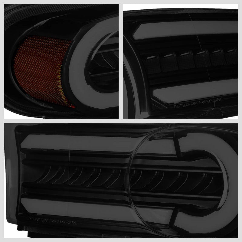 3D LED Front Turn Signal Bumper Light Chrome/Smoke/Amber For 07-14 FJ Cruiser-Lighting-BuildFastCar-BFC-BL-BUMLILED-TOYFJ07-SM-AM