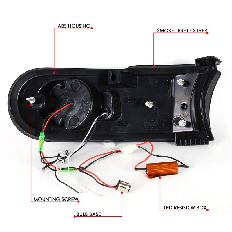 3D LED Front Turn Signal Bumper Light Chrome/Smoke/Clear For 07-14 FJ Cruiser-Lighting-BuildFastCar-BFC-BL-BUMLILED-TOYFJ07-SM-CL