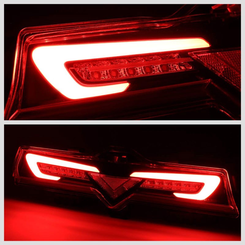 Clear Lens Rear 3D Bar Brake Bumper Light For 13-16 Scion FR-S/BRZ 2.0L H4 DOHC-Exterior-BuildFastCar